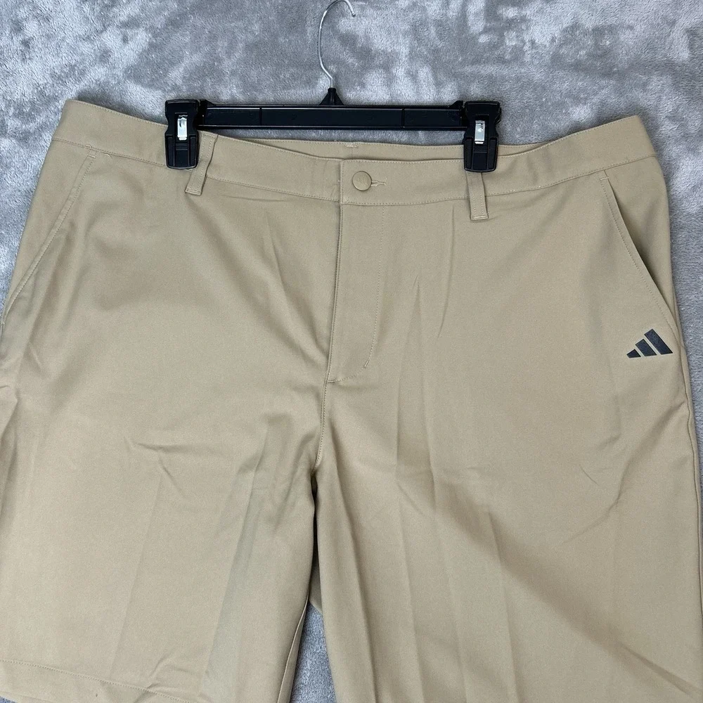 Adidas ADI Advantage Golf Shorts Brown Chino Performance Shorts Mens Size 40 NWT